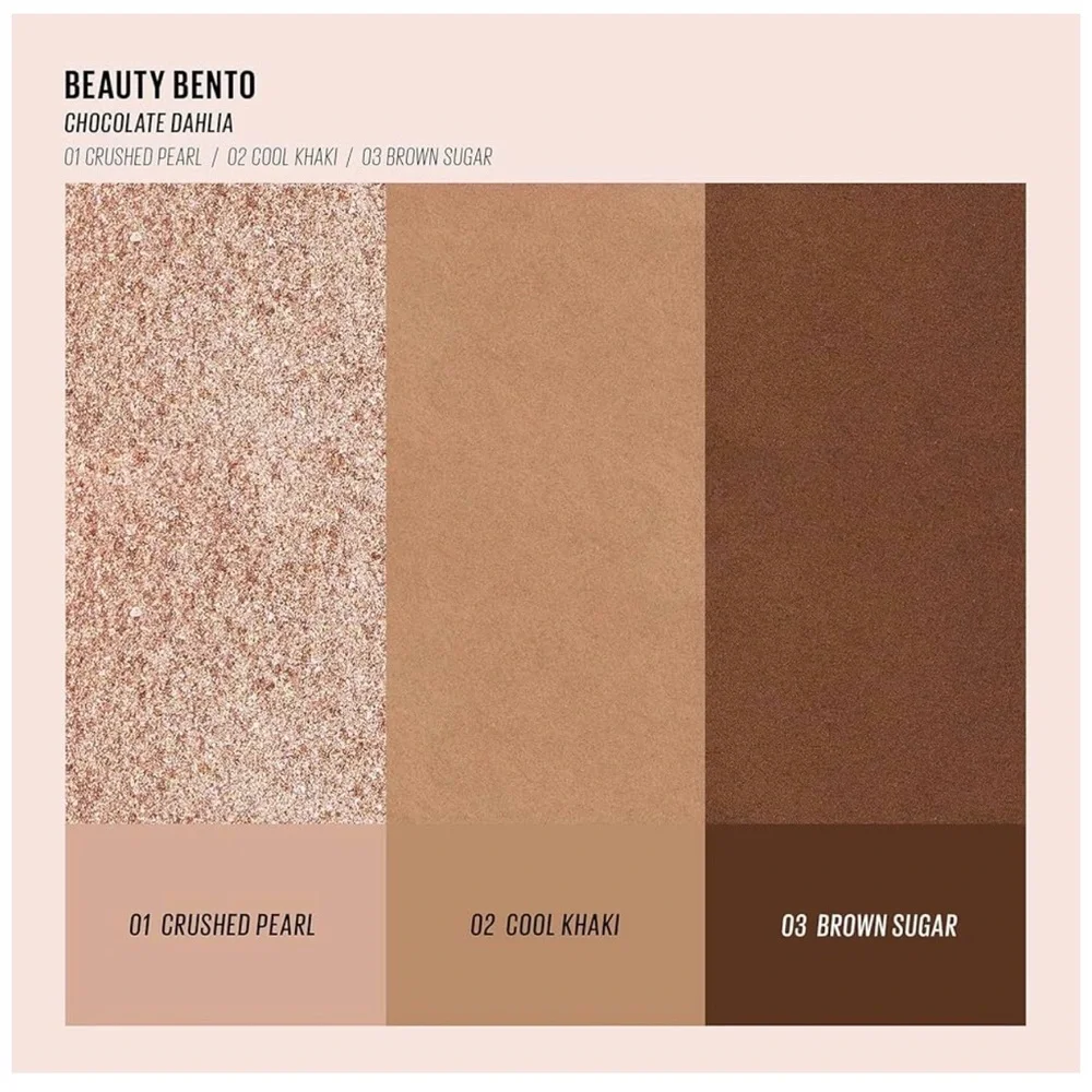 Kaja Play Bento Bronzer Blush Blendable Sculpting Trio 08 Chocolate Dahlia